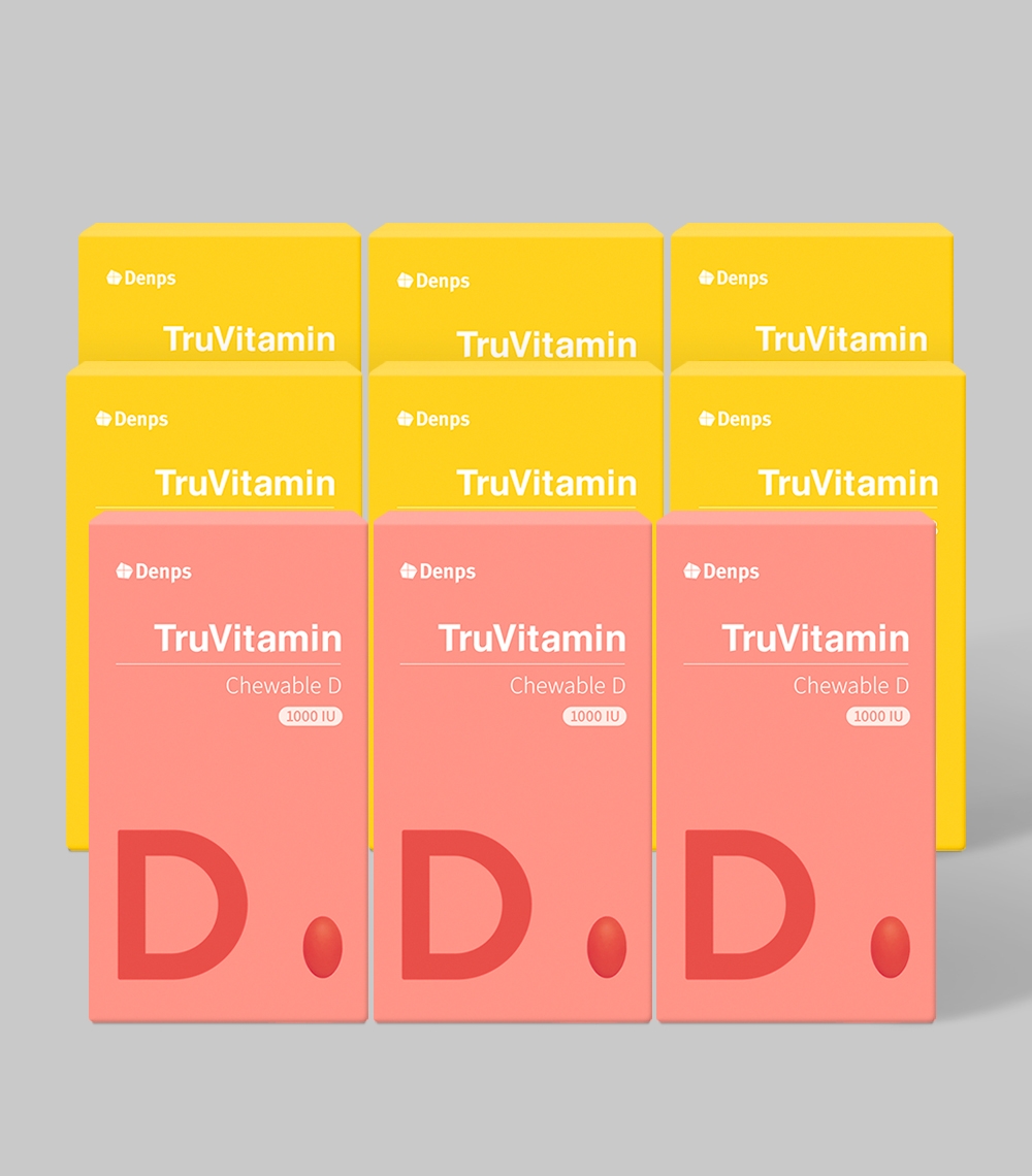 트루바이타민 츄어블B 6BOX+트루바이타민 츄어블 D 3BOX